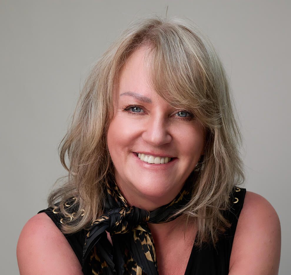 Professional headshot photographed by Polly Sheldon