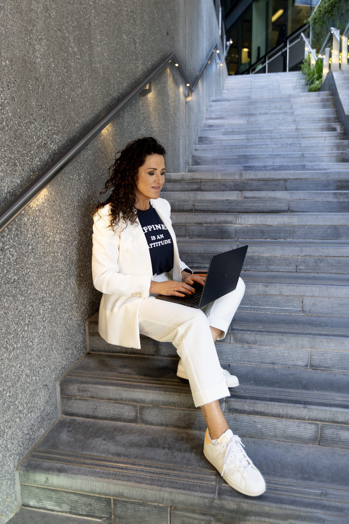 Polly Sheldon designing a website in Surrey