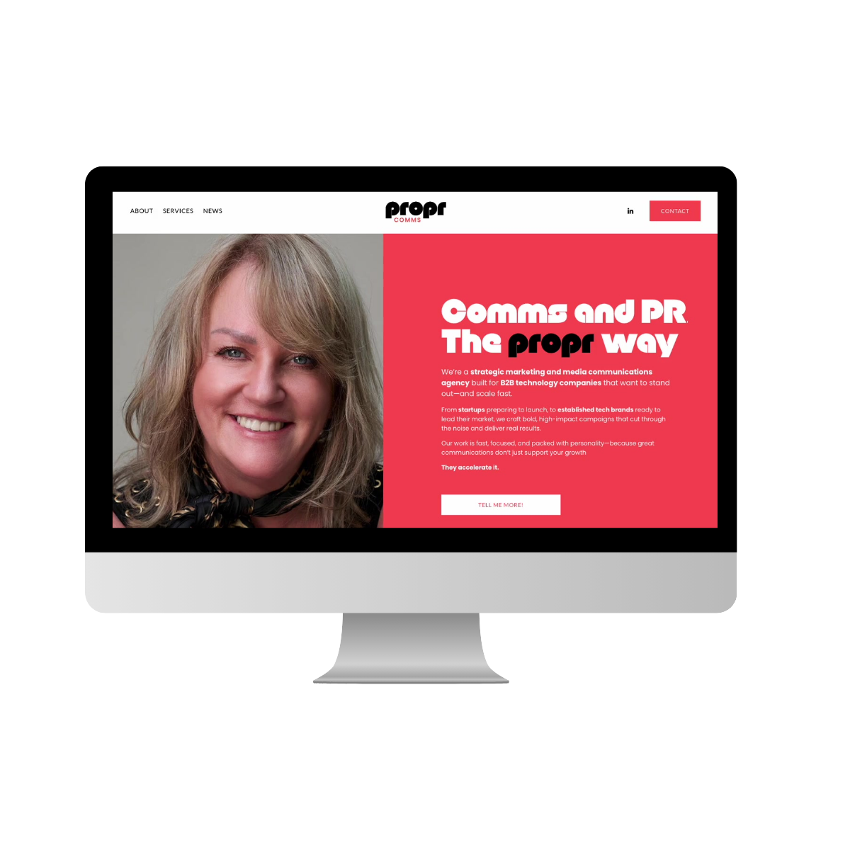 Propr Comms - branding, photography and website